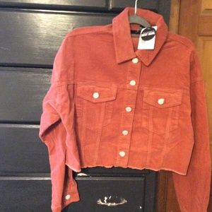 Forever 21 corduroy burnt orange jacket sizes L
